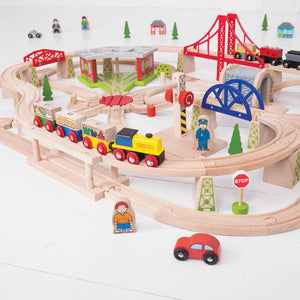 Freight Train Set by Bigjigs Toys US