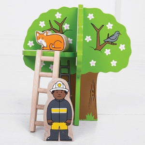 Fire Station Train Set by Bigjigs Toys US