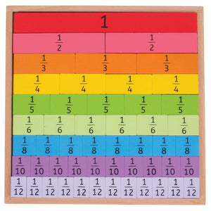 Fractions Tray by Bigjigs Toys US