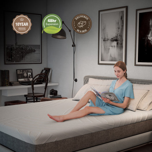 75L x 54W x 8H Memory Foam Mattress with Jacquard Fabric Cover-Full Size