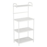 4-Tier Kitchen Storage Baker Microwave Oven Rack Shelves-White