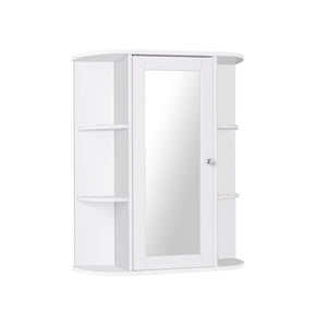 Bathroom Cabinet Single Door Shelves Wall Mount Cabinet