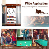 Wall-mounted Billiards Pool Cue Rack Only-Brown