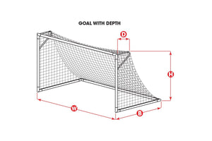 Kwikgoal 3mm Solid Braid Knotless Net | 3B5821 by Goal Kick Soccer