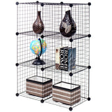 DIY 6 Metal Wire Free Standing Modular Storage Cubes