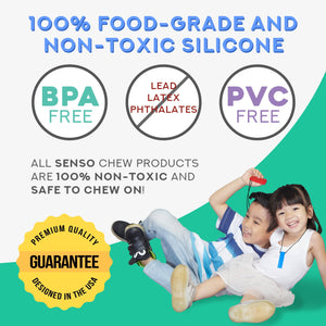 Sensory Brick Chew Necklace - Includes Bonus Pencil Topper by Senso Minds