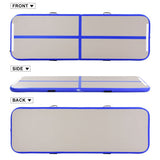 Air Track Inflatable Gymnastics Tumbling Floor Mats with Pump-Blue