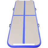 Air Track Inflatable Gymnastics Tumbling Floor Mats with Pump-Blue
