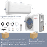 23000 BTU 18.5 SEER2 208-230V Ductless Mini Split Air Conditioner and Heater