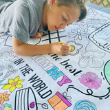Mother's Day Coloring Tablecloth by Creative Crayons Workshop