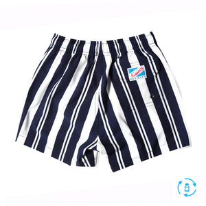 Navy Stripes - Kids Swim Trunks by Bermies