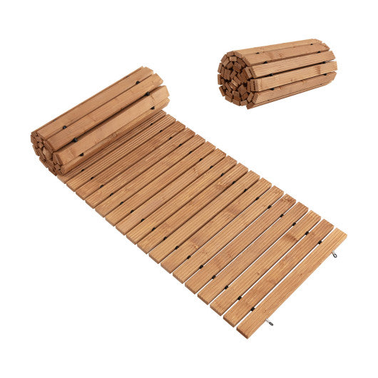 8 Feet Roll-out Weather-Resistant Patio Hardwood Pathway-22"