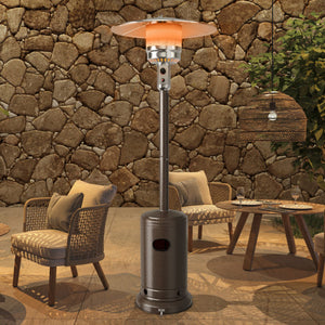 Garden Propane Standing LP Gas Steel Accessories Heater-Bronze