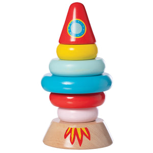 Magnetic Wood Stacker Rocket - Manhattan Toy