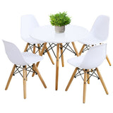 5 Pieces Kids Mid-Century Modern Table Chairs Set