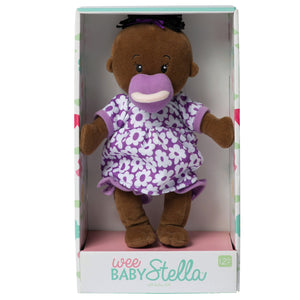 Wee Baby Stella Doll Brown with Black Hair by Manhattan Toy