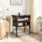 2 Pieces Stackable Night Stand Bedside End Table Set
