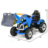 12 V Battery Powered Kids Ride on Dumper Truck-Blue