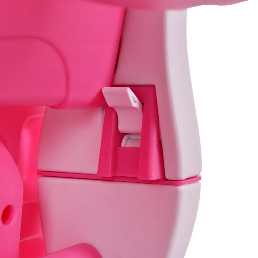 3 in 1 Infant Table and Chair Set Baby High Chair-Red