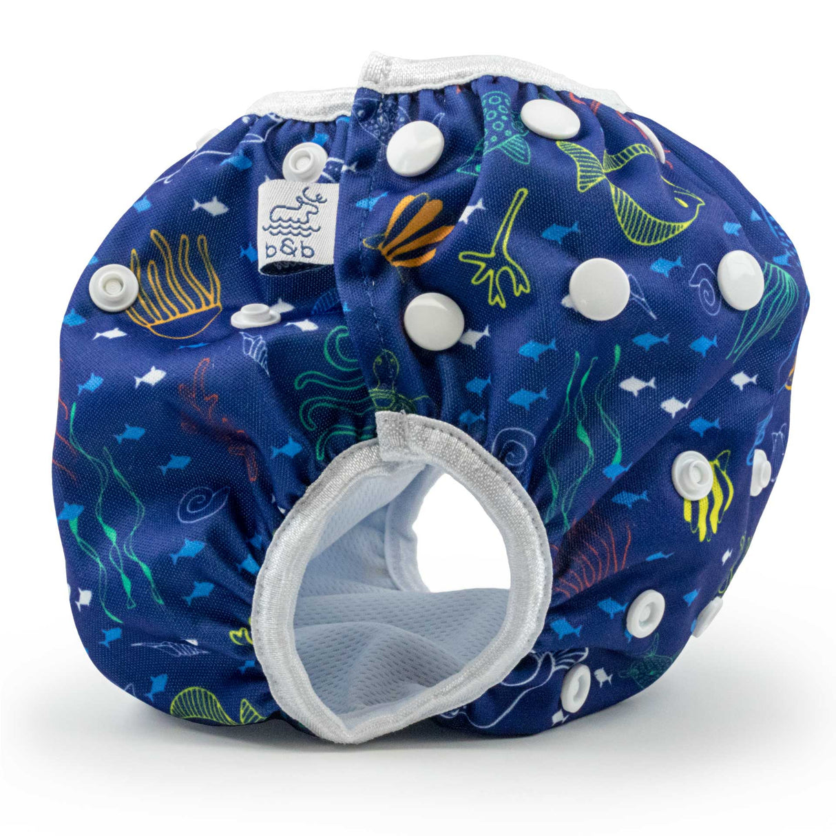 Sea Friends Nageuret Premium Reusable Swim Diaper, Adjustable 0-3 Years by Beau & Belle Littles