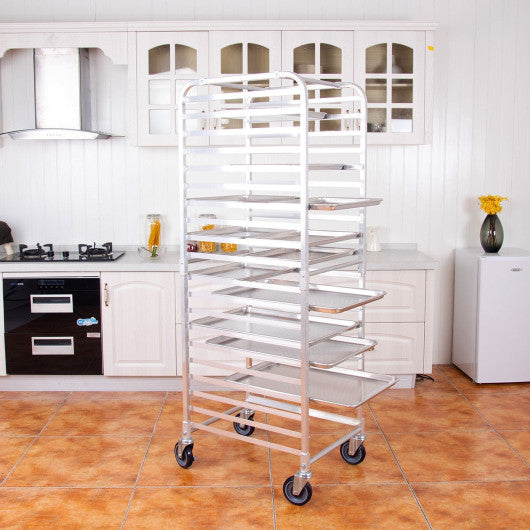 26 x 20 x 70 Inch 20 Sheet Aluminum Pan Rolling Bakery Rack