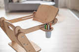 Growing Chair for Kids - Kitchen Helper with Tabletop – Beige