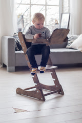 Growing Chair for Babies – Kitchen Helper Tower - Chocolate
