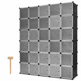 DIY 30 Cube Portable Closet Clothes Wardrobe Cabinet