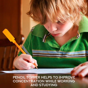 Sensory Brick Chew Necklace - Includes Bonus Pencil Topper by Senso Minds